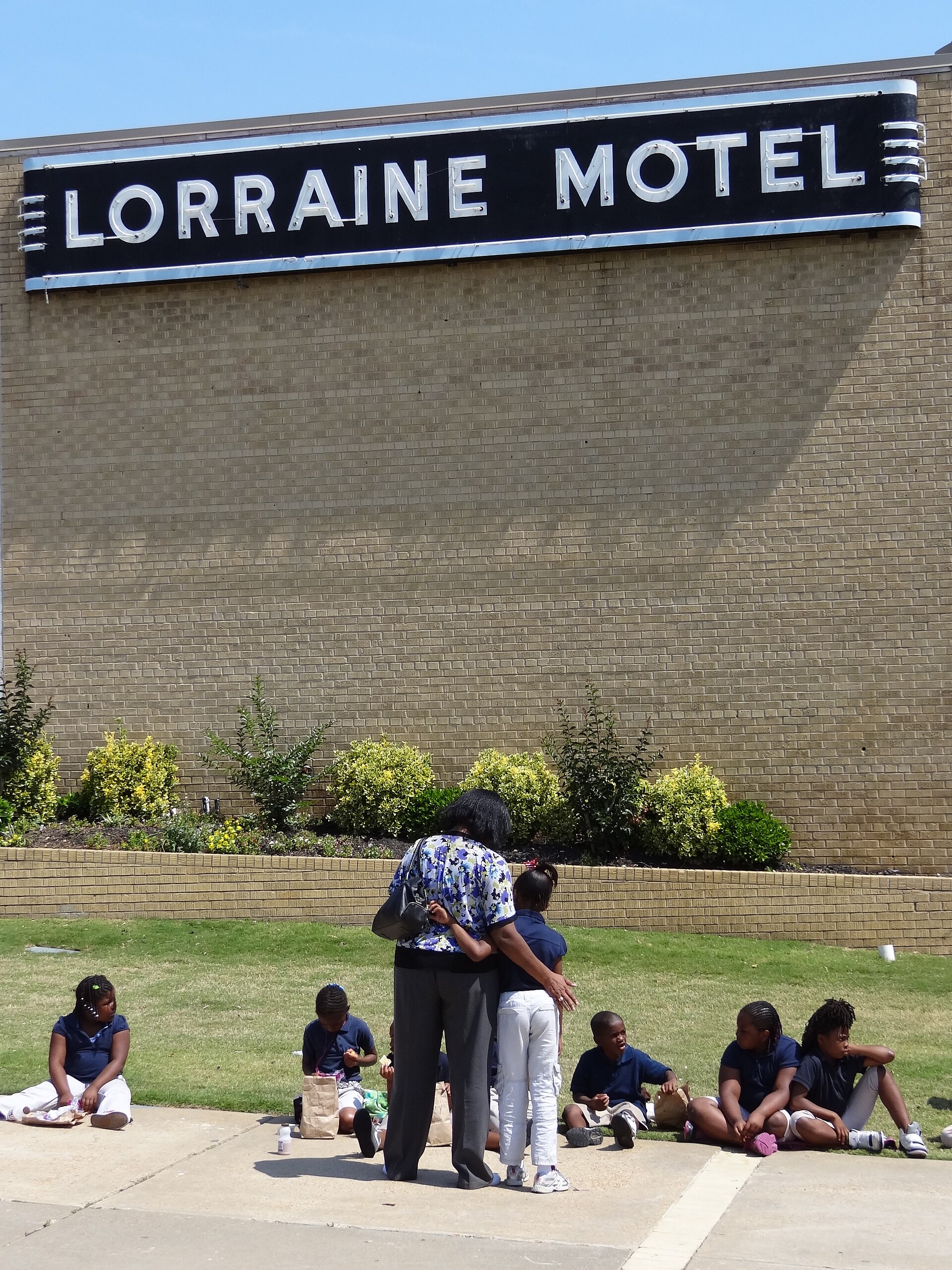 Exterior of the Lorraine Motel, home of the National Civil Rights Museum in downtown Memphis