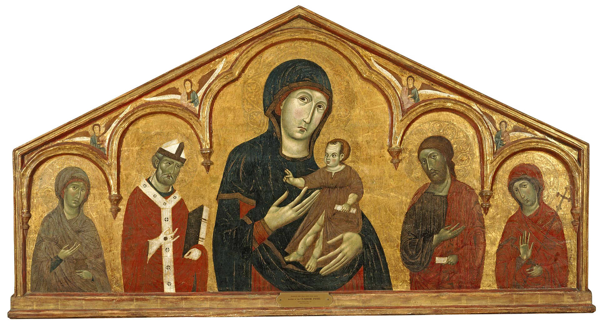 An Italian panel painting by the Master of the Clarisse at the Memphis Brooks Museum of Art