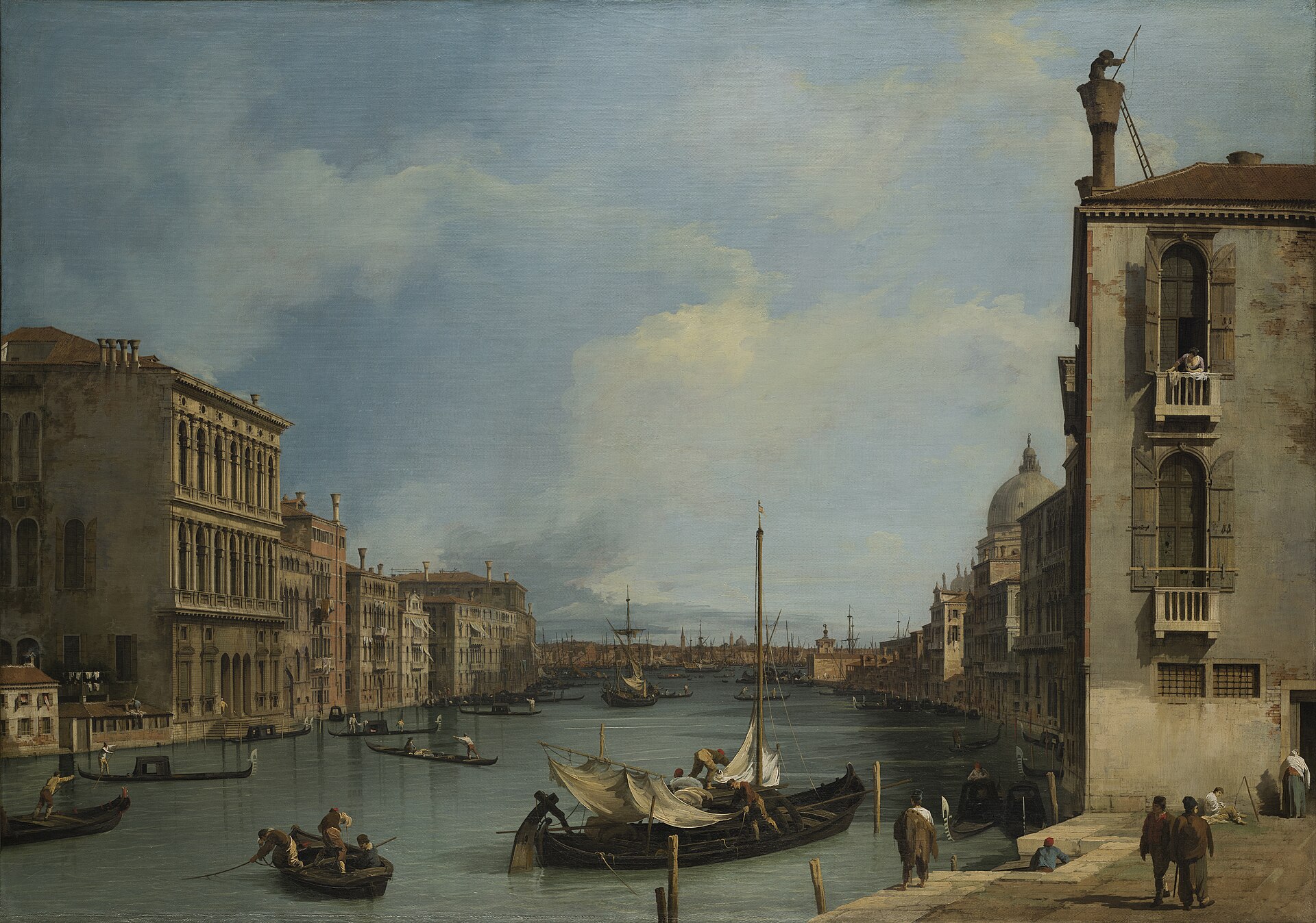 Canaletto's painting The Grand Canal from the Campo San Vio at the Memphis Brooks Museum of Art