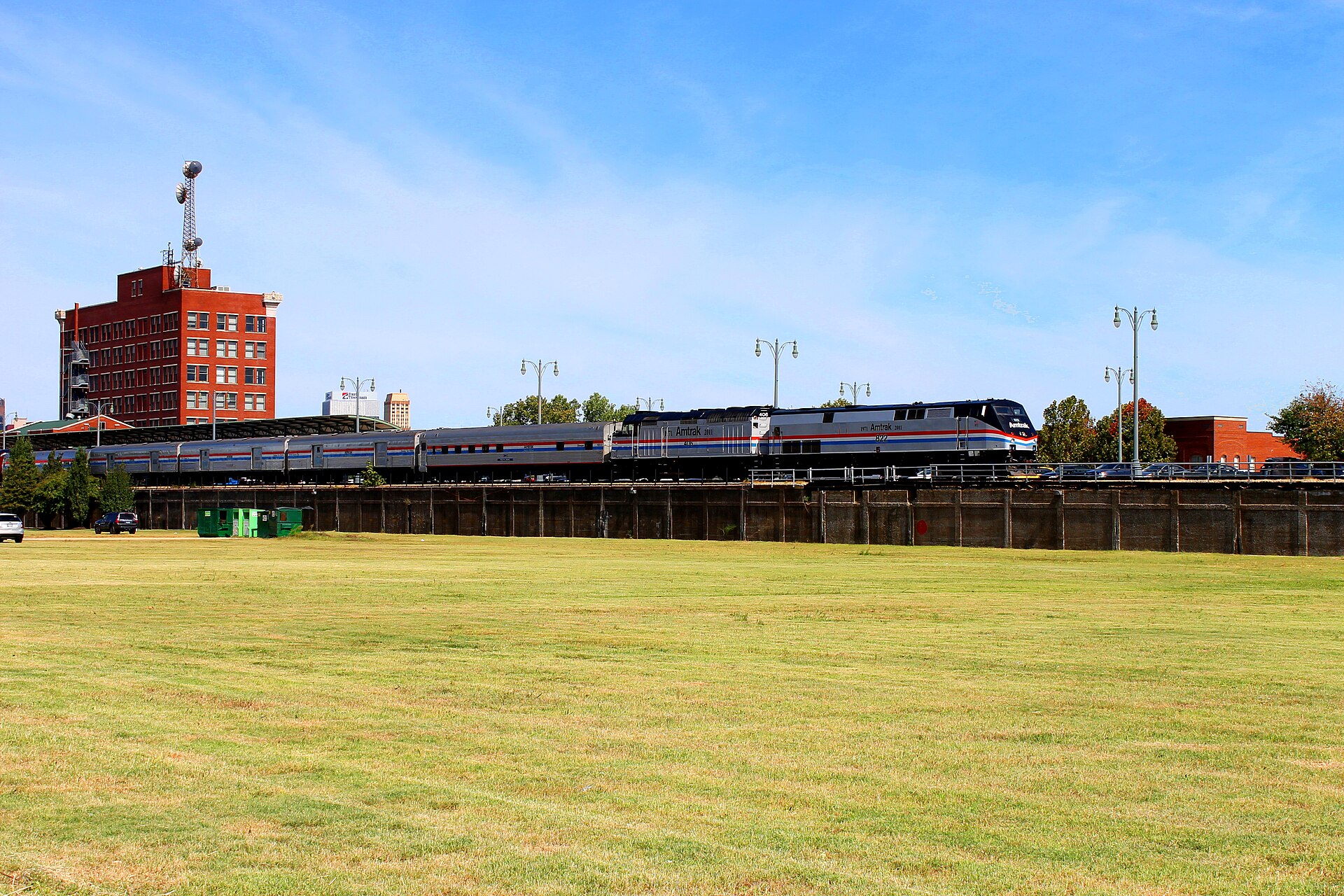 The Amtrak Exhibit Train at Memphis Central Station