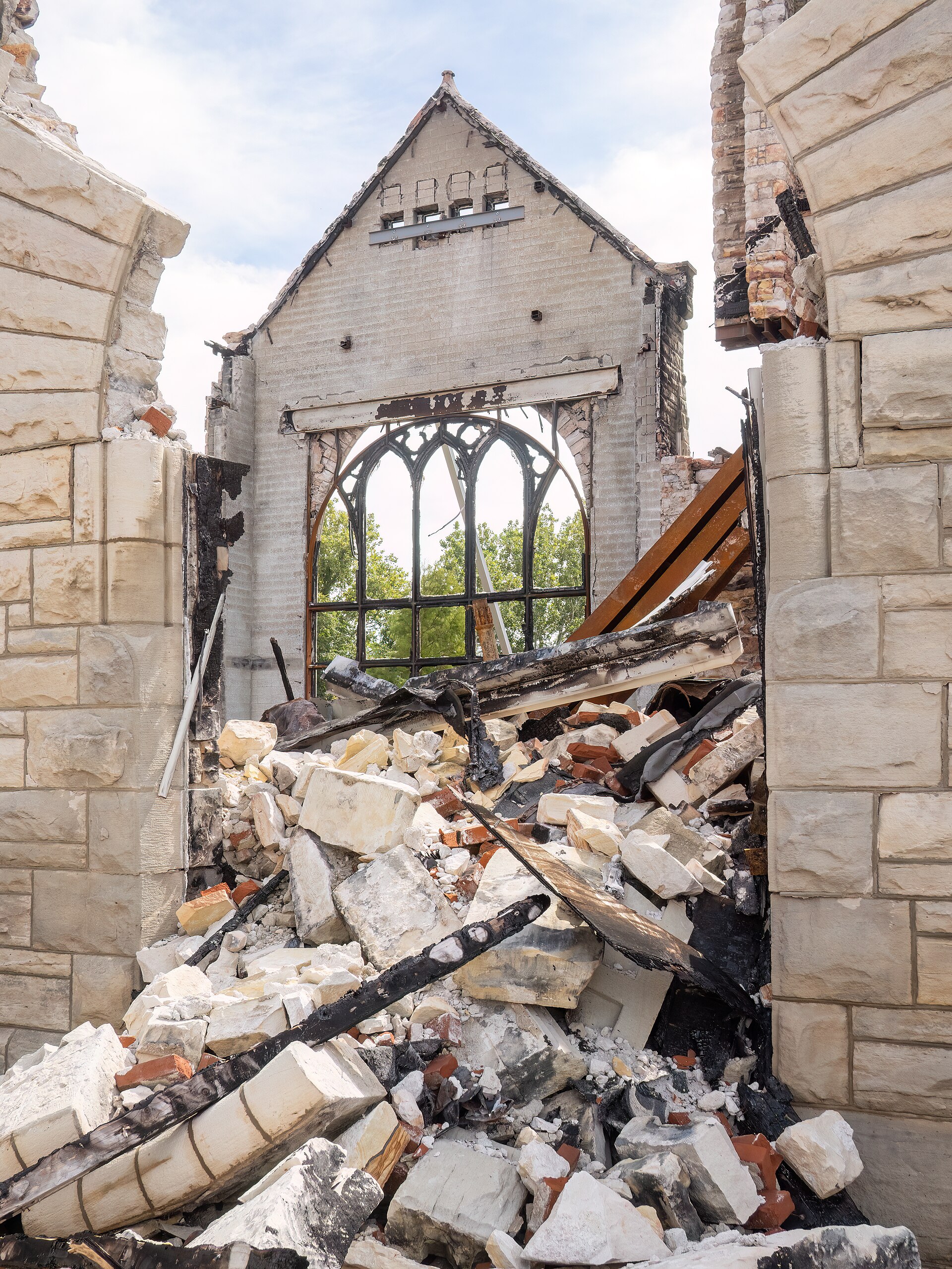 The ruins of Clayborn Temple in Memphis