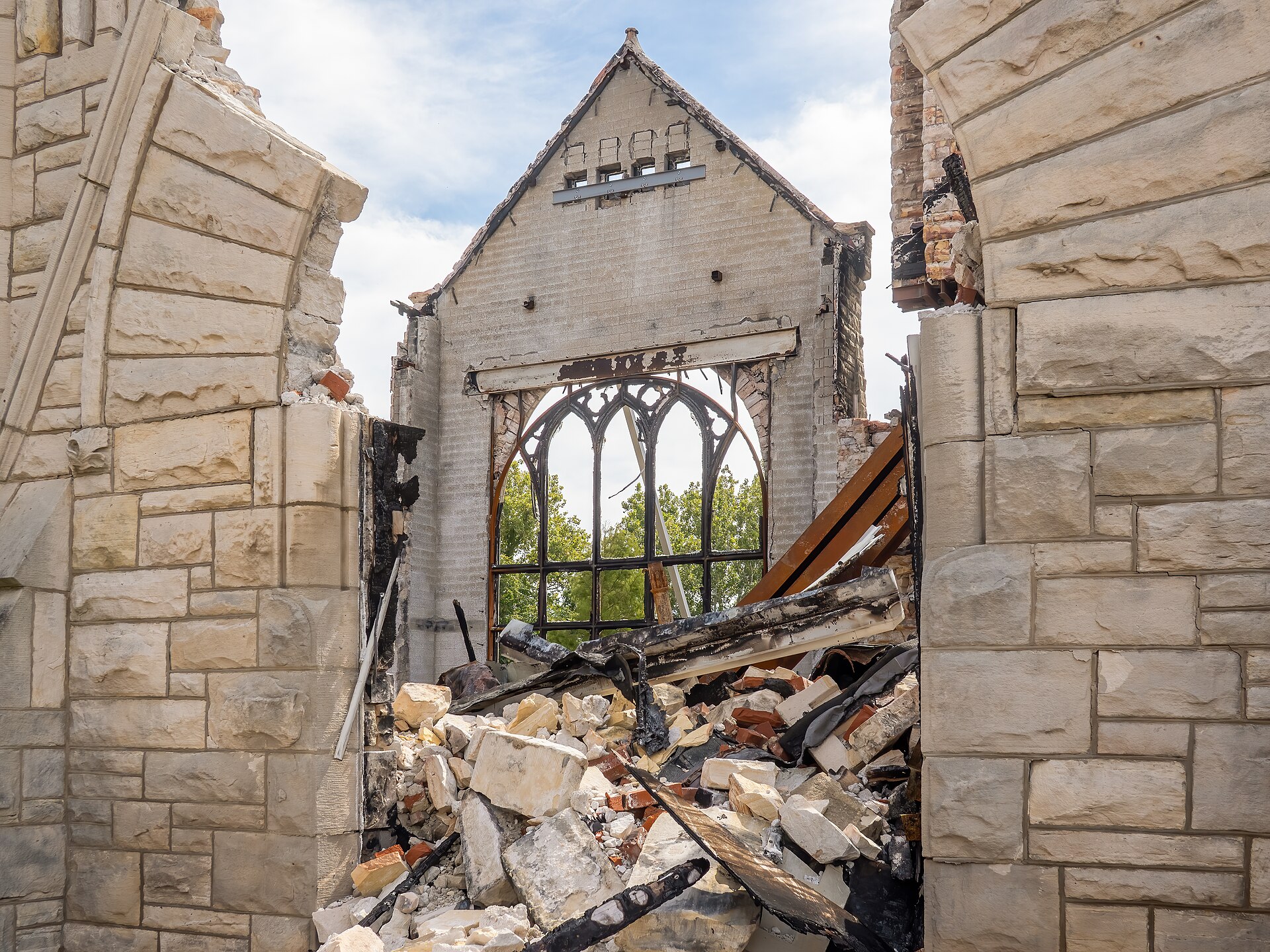 The ruins of Clayborn Temple in Memphis