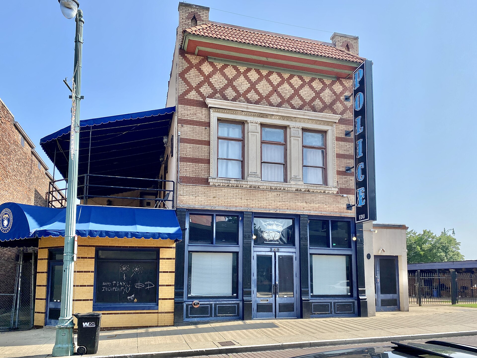 The Monarch Club Building, home of the Memphis Police Department Beale Street Station