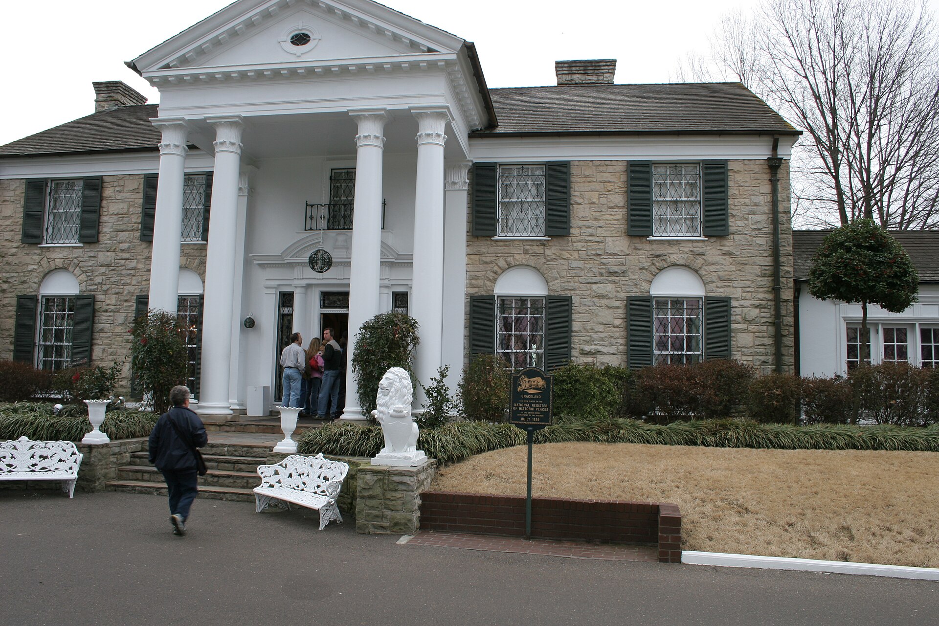 The Graceland mansion in Memphis, Tennessee