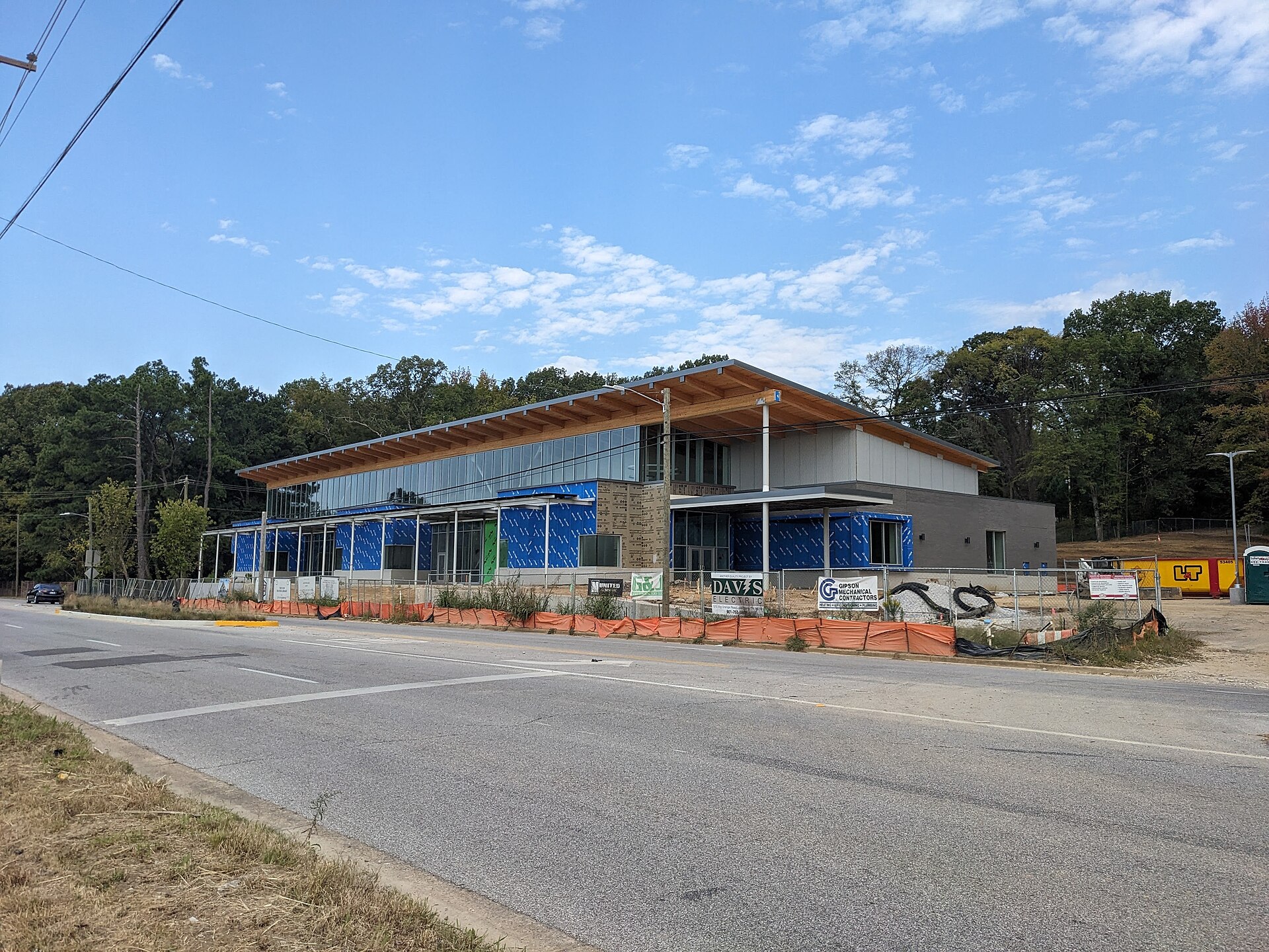 Construction work at the Memphis Public Library's Frayser branch