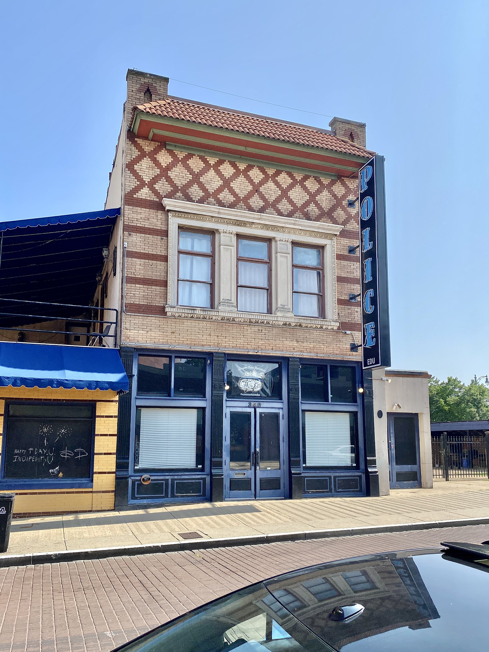 The Monarch Club Building, home of the Memphis Police Department Beale Street Station