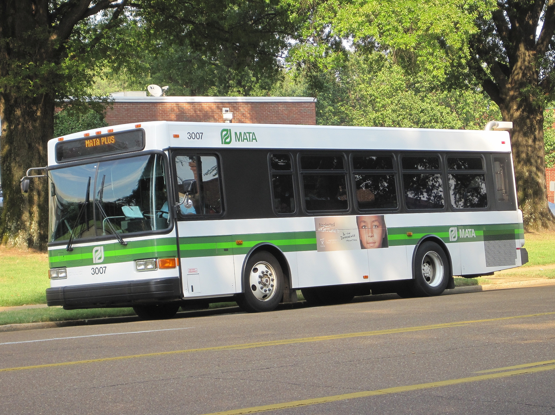 A MATA Plus paratransit bus in Memphis, Tennessee