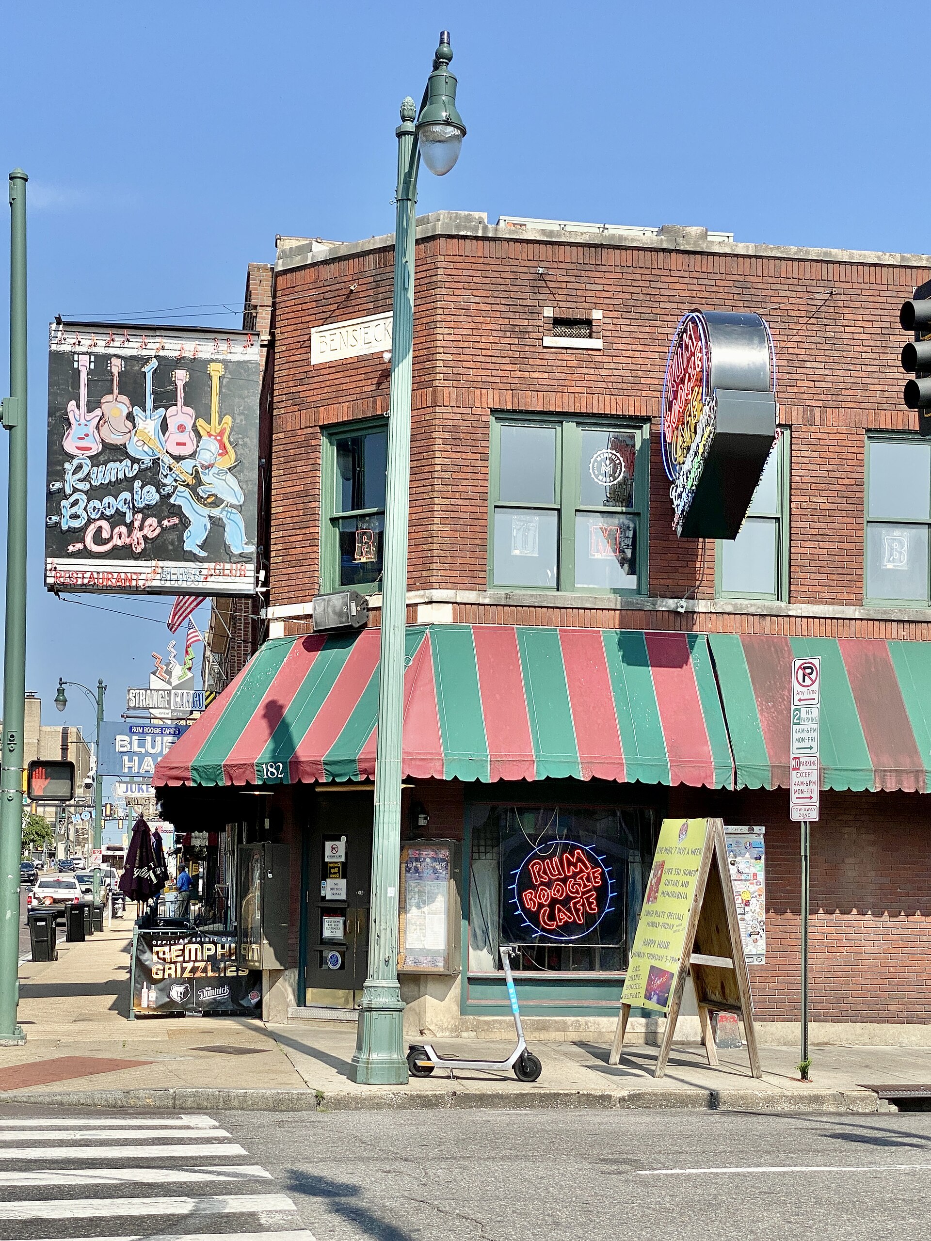 The Bensieck Building at Beale Street and B. B. King Boulevard in Memphis, Tennessee