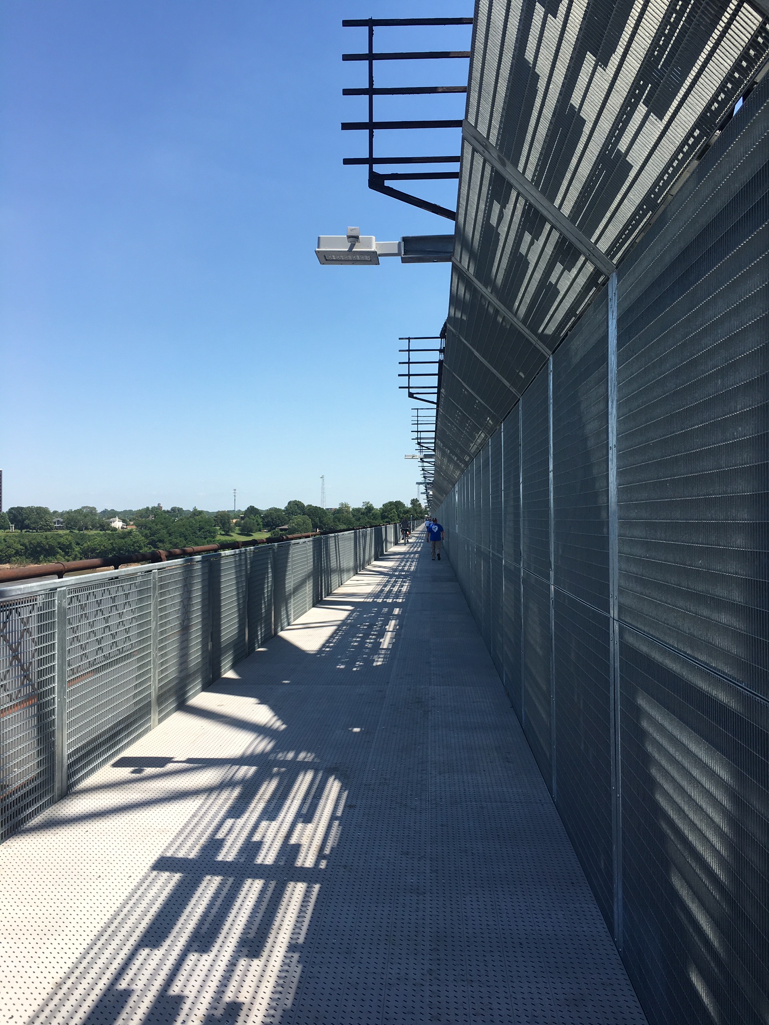The Big River Crossing pedestrian bridge over the Mississippi River