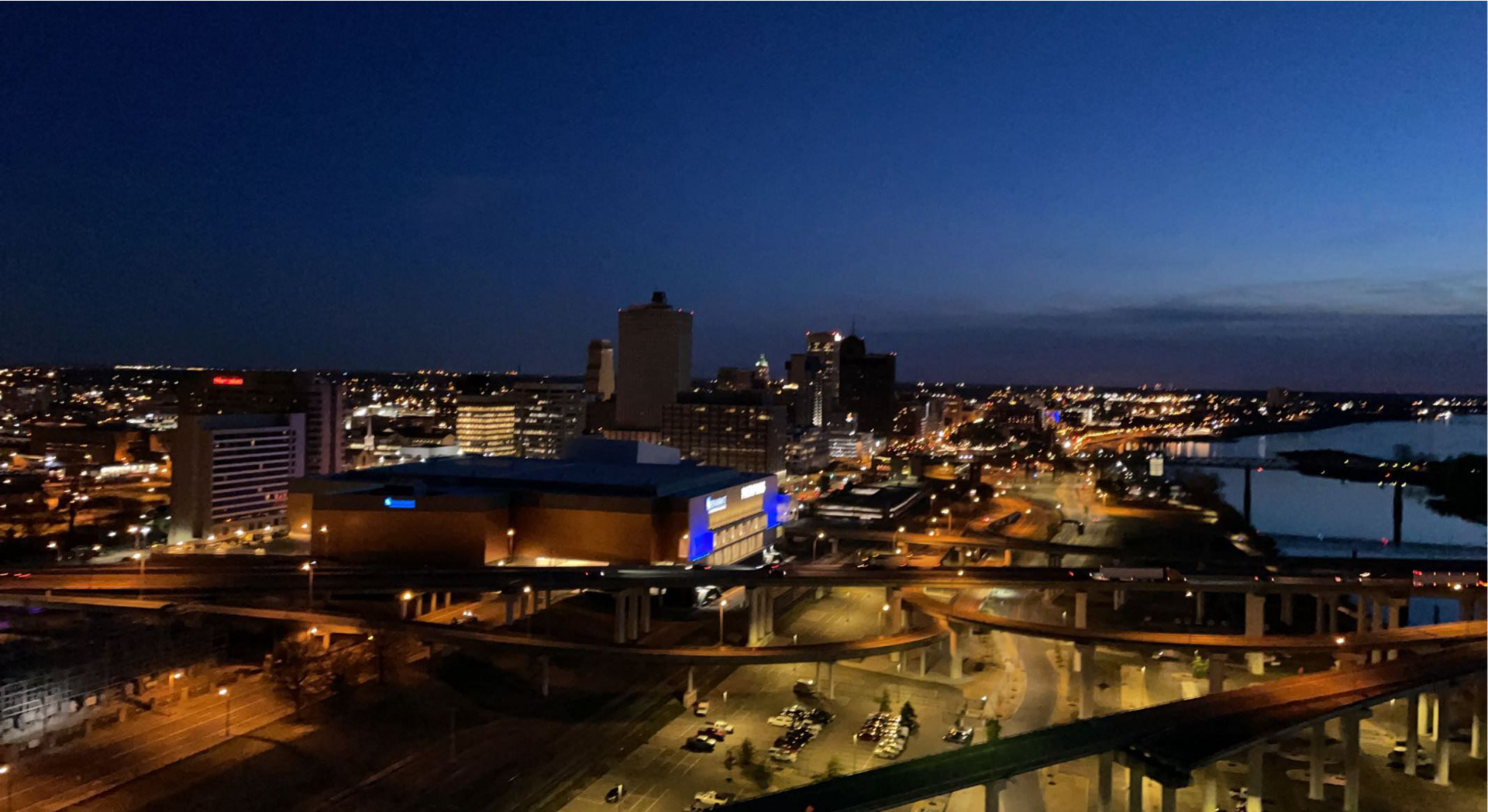 A view in Memphis, Tennessee