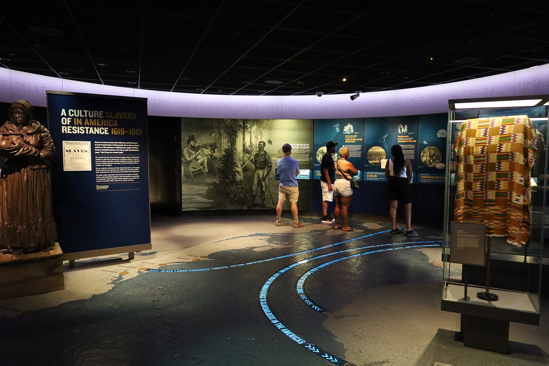 A display at the National Civil Rights Museum in Memphis